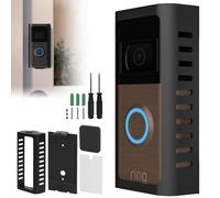 USUAUU No Drill Doorbell Mount for Ring Video Doorbell 2/3/4/Pro (2024 Release), Adhesive Mouting Bracket Door Bell Holder for Apartment Security