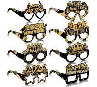 USUKUSI Happy New Year’s Eve Glasses 2026 - Pack Of 24 | Party Supplies Year 2026, Decorations Glasses,