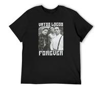 USUS ALAL Fashion T-Shirt Vatos Locos ForeverBlood in Blood Out Bound by Honor Men's Black XL