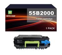 USUSU 55B2000 Toner Cartridge Compatible For MS431 MS431dn MS431dw MX431adn | 55B2000 Toner Cartridges Replacement For Lexmark MX432adwe MS331dn MX331adn, with chip, 3000 pages(1 PACK)