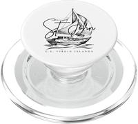 USVI Souvenir Sailing US Virgin Islands St John PopSockets PopGrip for MagSafe