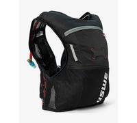 USWE Rush 8L Bike Hydration Vest, Adjustable Chest Straps Running Hydration Vest, 2.0L Hydration Bladder, Mountain Biking, Gravel & Cycling with Reflective Details, Men & Women (Black/Grey, M)
