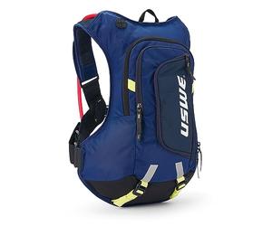 USWE Moto Hydro 12L Hydration Pack with 3.0L/ 100oz Water Bladder, a High End, Bounce Free Backpack for Enduro and Off-Road Motorcycle, Black Blue