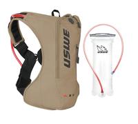 USWE Outlander Moto Hydration Pack, Running, Hiking Hydration Backpack with Water Bladder, Hydropack for Men and Women, Backpack Gear and Equipment for Cycling, MTB (Sand, 4L)