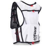 USWE Pace - Running Vest Hydration Pack with 2 x 500ml UltraFlask, Backpack for Men and Women (8L, White, Large)