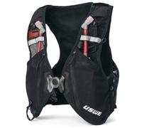 USWE Pace - Running Vest Hydration Pack with 2 x 500ml UltraFlask, Backpack for Men and Women (14L, Black, Large)