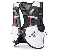 USWE Pace - Running Vest Hydration Pack with 2 x 500ml UltraFlask, Backpack for Men and Women (8L, White, Large)