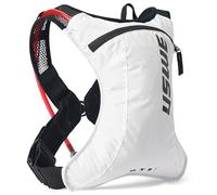 USWE Race 2.0, Ultra Lightweight Hydration Backpack with 2.0L / 70oz Water Bladder, Leak Proof Pack for Gravel, MTB, Running, Hiking, Cycling, Camping, Biking for Men,Women (White, 2L)