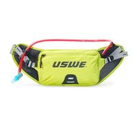 USWE Zulo Hydration Hip Pack - with Organizer and Side Pockets, Bounce Free Hip Belt, Crazy Yellow, 2L US, Waist Pack