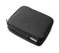 UT Wire Folio Max Double Layer Tech Gear Pouch for Personal, Family, Work Travel Cable Organizer for Electronic Essentials, Chargers & Tech Accessories, with Label Identification in Black