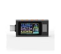UT01C Type-C Tester DC Voltmeter Ammeter TYPE-C Fast Charge Protocol Detector Trigger Capacity Measurement Ripple Test 4-30V 12A(Black)