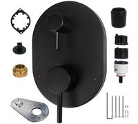 UT3290BL Shower Valve Trim Kit Compatible with Moen Align M-CORE 3-Series, for 2-Handle Shower Faucet Trim, 1213 Cartridge Included, Valve Required (Matte Black)