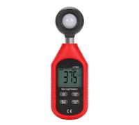 (UT383, One size) Light Meter Digital Illuminance Meter Handheld Ambient Temperature Measurer Range up to 200,000 for Lux Luxmeter for w/