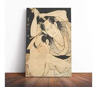 Utagawa Japanese Oriental The Actors Sawamura Canvas Print | Gallery Wrapped 30mm Frame Wall Art | 24x16 inches | Ready to Hang | Asian Picture | Living Room Bedroom Lounge Office