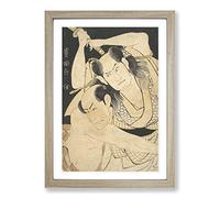 Utagawa Japanese Oriental The Actors Sawamura Framed Print | A2 Oak Framed Wall Art | Ready to Hang | Asian Nature Picture | Living Room Bedroom Lounge Office