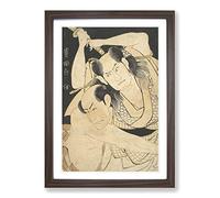 Utagawa Japanese Oriental The Actors Sawamura Framed Print | A2 Walnut Framed Wall Art | Ready to Hang | Asian Nature Picture | Living Room Bedroom Lounge Office