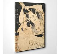 Utagawa Japanese Oriental The Actors Sawamura Picture Canvas Print | Gallery Wrapped 30mm Frame Wall Art | 30x20 inches | Ready to Hang | Asian Picture | Living Room Bedroom Lounge Office
