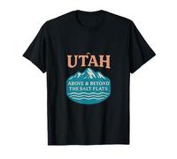 Utah Above & Beyond Salt Flats Vintage Mountain Design T-Shirt