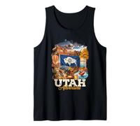 Utah Adventure State Parks Hiking Biking Kayaking Tank Top