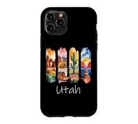 Utah Brushstroke Arches National Park Hiking Boots Cactus Case for iPhone 11 Pro