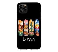Utah Brushstroke Arches National Park Hiking Boots Cactus Case for iPhone 11 Pro Max