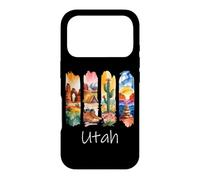 Utah Brushstroke Arches National Park Hiking Boots Cactus Case for iPhone 17 Pro