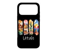 Utah Brushstroke Arches National Park Hiking Boots Cactus Case for iPhone 17 Pro Max