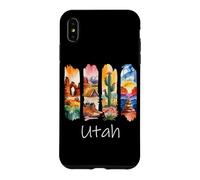 Utah Brushstroke Arches National Park Hiking Boots Cactus Case for iPhone XS Max