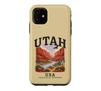 Utah Canyon River Landscape USA Geological Wonders Case for iPhone 11
