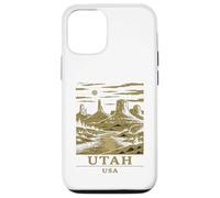 Utah Canyon Vintage Desert Monuments Moonlight Landscape Art Case for iPhone 12/12 Pro