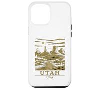 Utah Canyon Vintage Desert Monuments Moonlight Landscape Art Case for iPhone 12 Pro Max