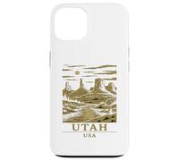 Utah Canyon Vintage Desert Monuments Moonlight Landscape Art Case for iPhone 13