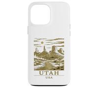 Utah Canyon Vintage Desert Monuments Moonlight Landscape Art Case for iPhone 13 Pro Max