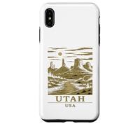 Utah Canyon Vintage Desert Monuments Moonlight Landscape Art Case for iPhone XS Max