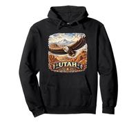 Utah Desert Eagle Mountain State Pride Art Pullover Hoodie