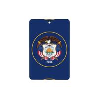 Utah Flag Car Air Fresheners Cards - 6 Pieces,Cardstock Scented Decor For Cars,Bedrooms, Closets