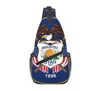 Utah Flag Casual Crossbody Bag Durable Large Capacity Lightweight and Breathable Suitable for Various Outdoor Venues