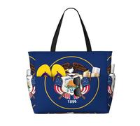 Utah Flag Multifunctional Beach Travel Bag Multi Pocket Fashionable Design Suitable for Various Outdoor Venues