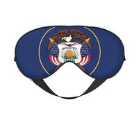 Utah Flag Print Lightweight Sleep Mask Breathable Light-Blocking Travel Yoga Outdoor Adventures