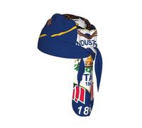 Utah Flag Print Skull Headwrap Under Helmet Cycling Cap Lightweight Quick Dry Adult Gift One Size