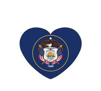 Utah Flag Printing 10 Pcs Air Freshener Cards,Car Scented Hanging Sheets Air Freshener Set For Car Decoration