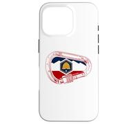 Utah Flag Rock Climbing Carabiner Case for iPhone 16 Pro