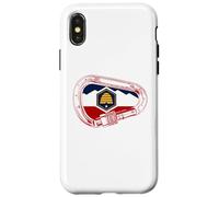 Utah Flag Rock Climbing Carabiner Case for iPhone X/XS
