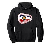 Utah Flag Rock Climbing Carabiner Pullover Hoodie