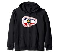 Utah Flag Rock Climbing Carabiner Zip Hoodie