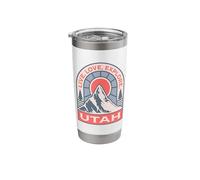 Utah Live Love Explore Mountain Design Souvenir Stainless Steel Insulated Tumbler