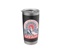 Utah Live Love Explore Mountain Design Souvenir Stainless Steel Insulated Tumbler