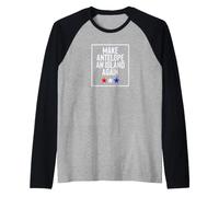 Utah Make Antelope an Island Again Great Salt Lake Raglan Baseball Tee