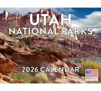 Utah National Parks Calendar 2026 Monthly Wall