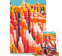 Utah Nature Minimalist Art 1000-piece Puzzle for Teenagers Smart Exercise Calm Leisure Accurate Edges Fine Xmas Gift (38x26cm)